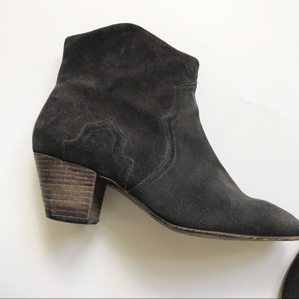 Isabel Marant Dicker Suede Brown Booties Size 40 - Picture 3 of 10